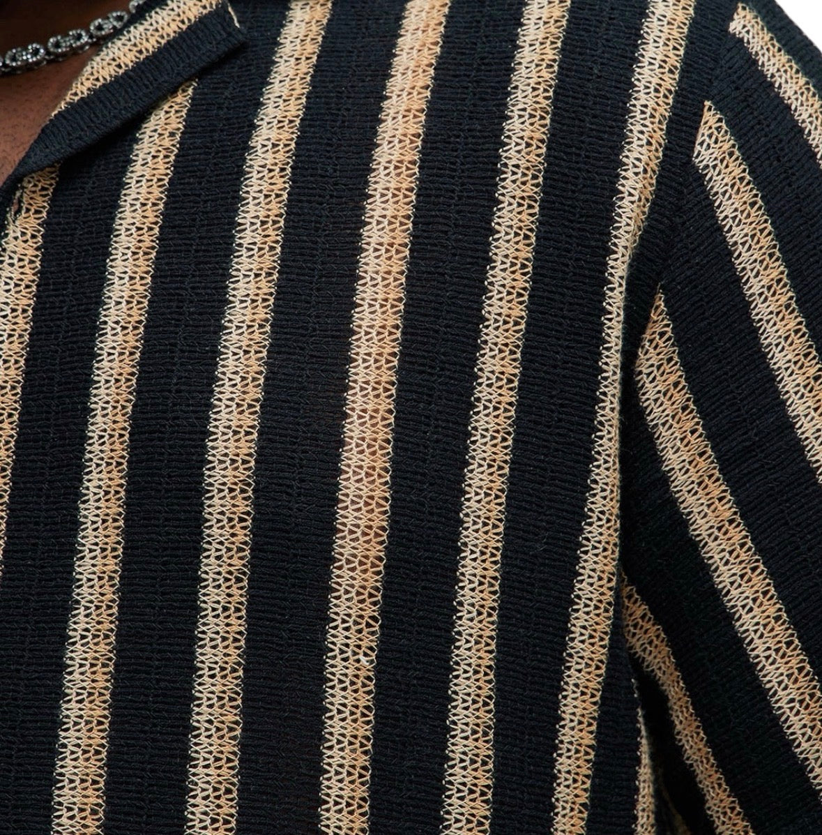 Peyton Textured Shirt Black Combo