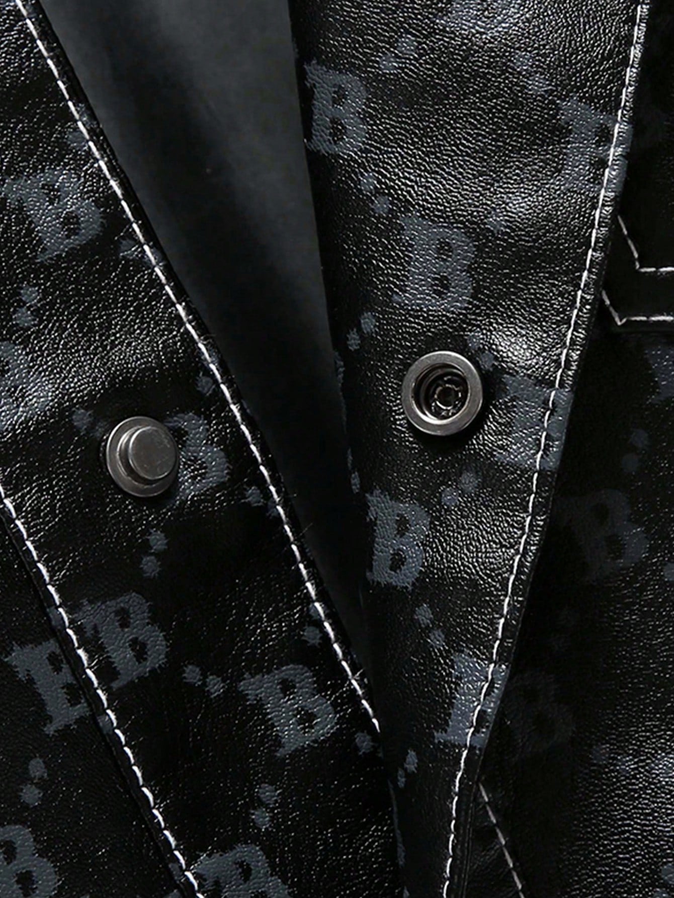 Men Geo Print Flap Pocket Rave Jacket