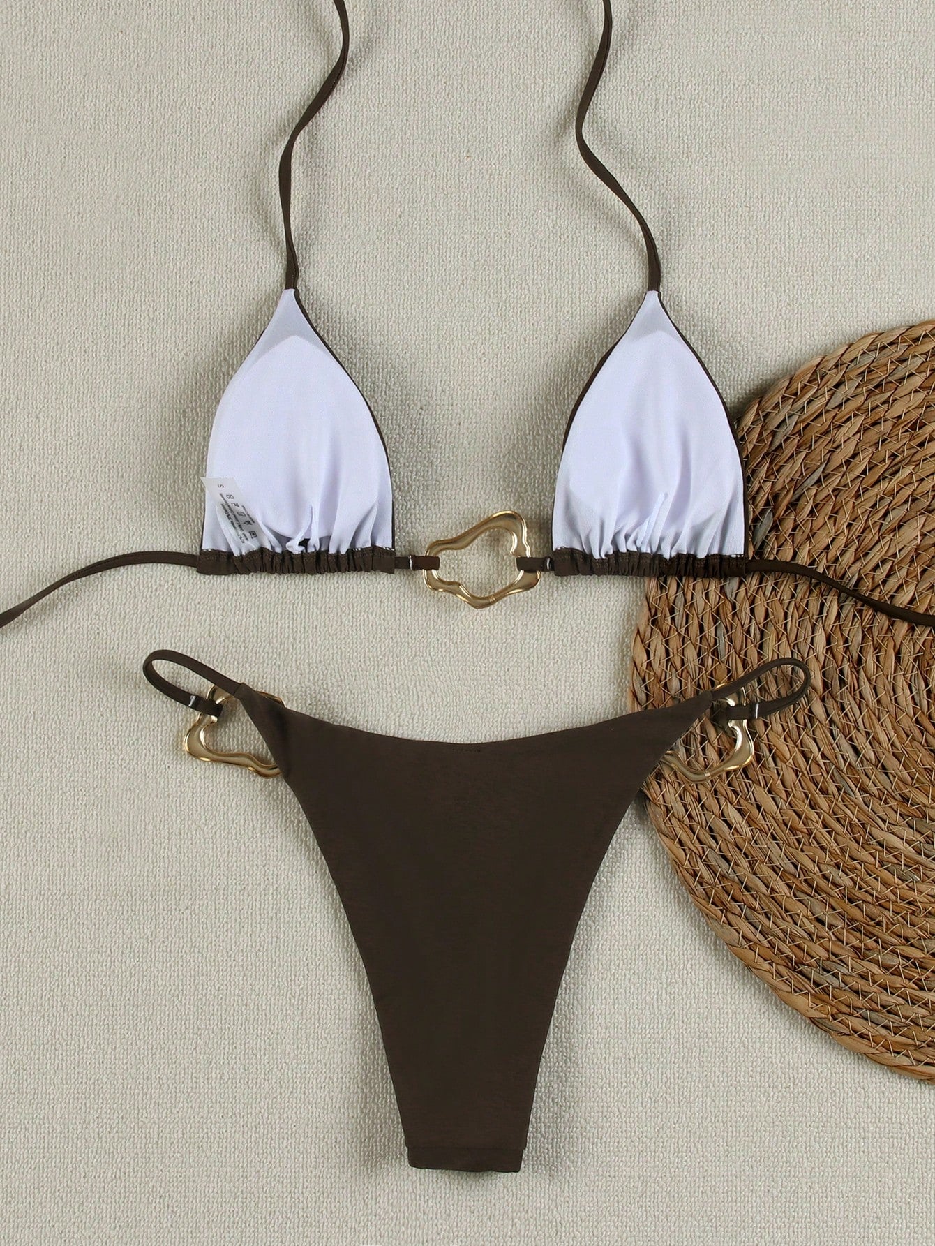 Sexy Solid Color High Waist Bikini Swimwear Summer