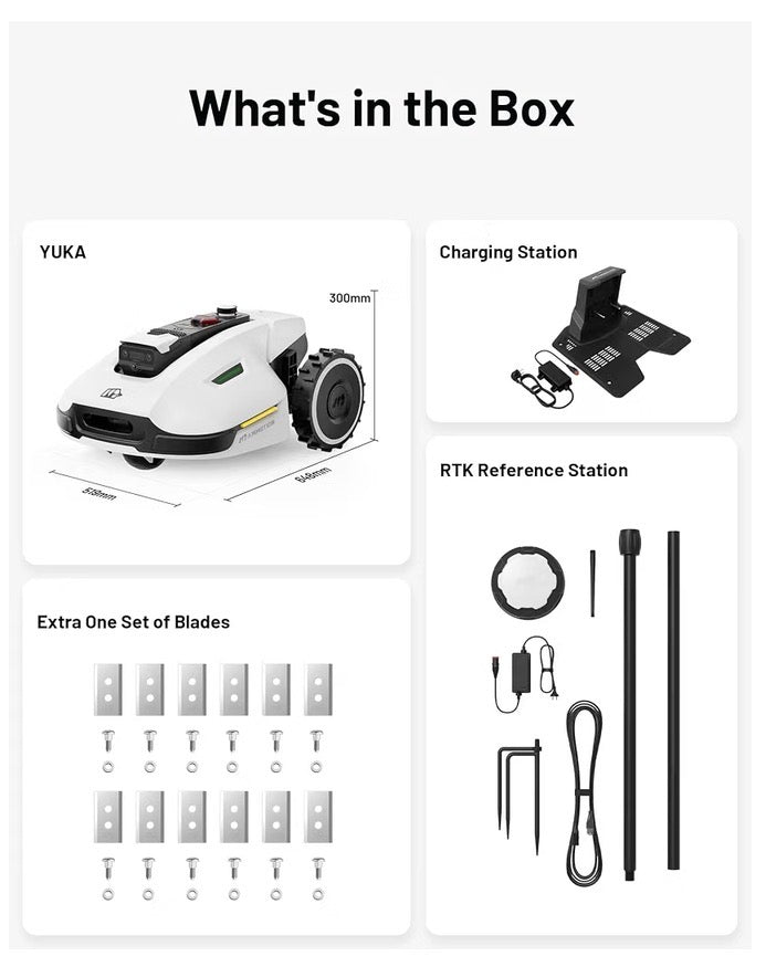 MAMMOTION YUKA 3000 Robot Lawn Mower 4000m² Wire Free