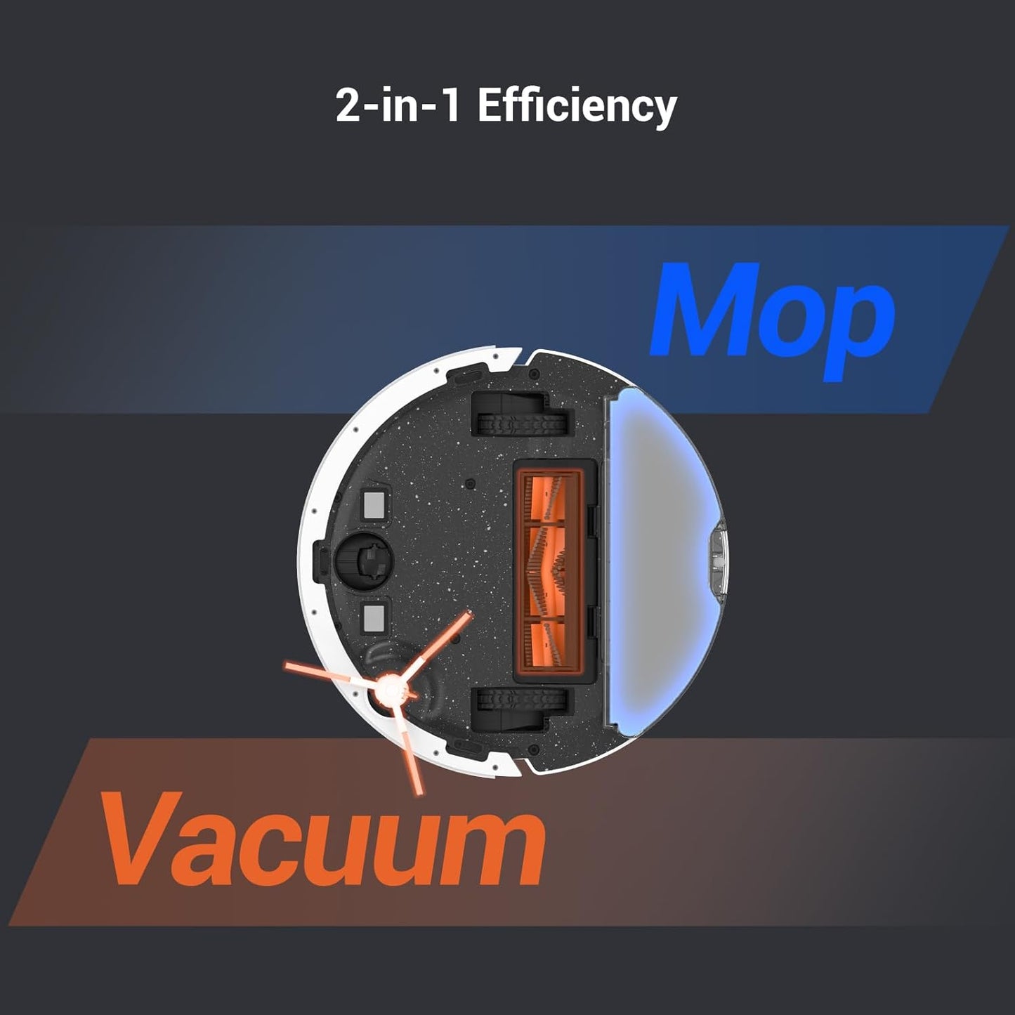 RE5 plus Robot Hoover Mop, 4L Self Emptying Station, 4000 Pa, Carpet Detection, Lidar Obstacle Avoidance, Self-Charging, Clean 300㎡, Wifi APP Control, Pet-Friendly, Robot Vacuum, Voice Assistant