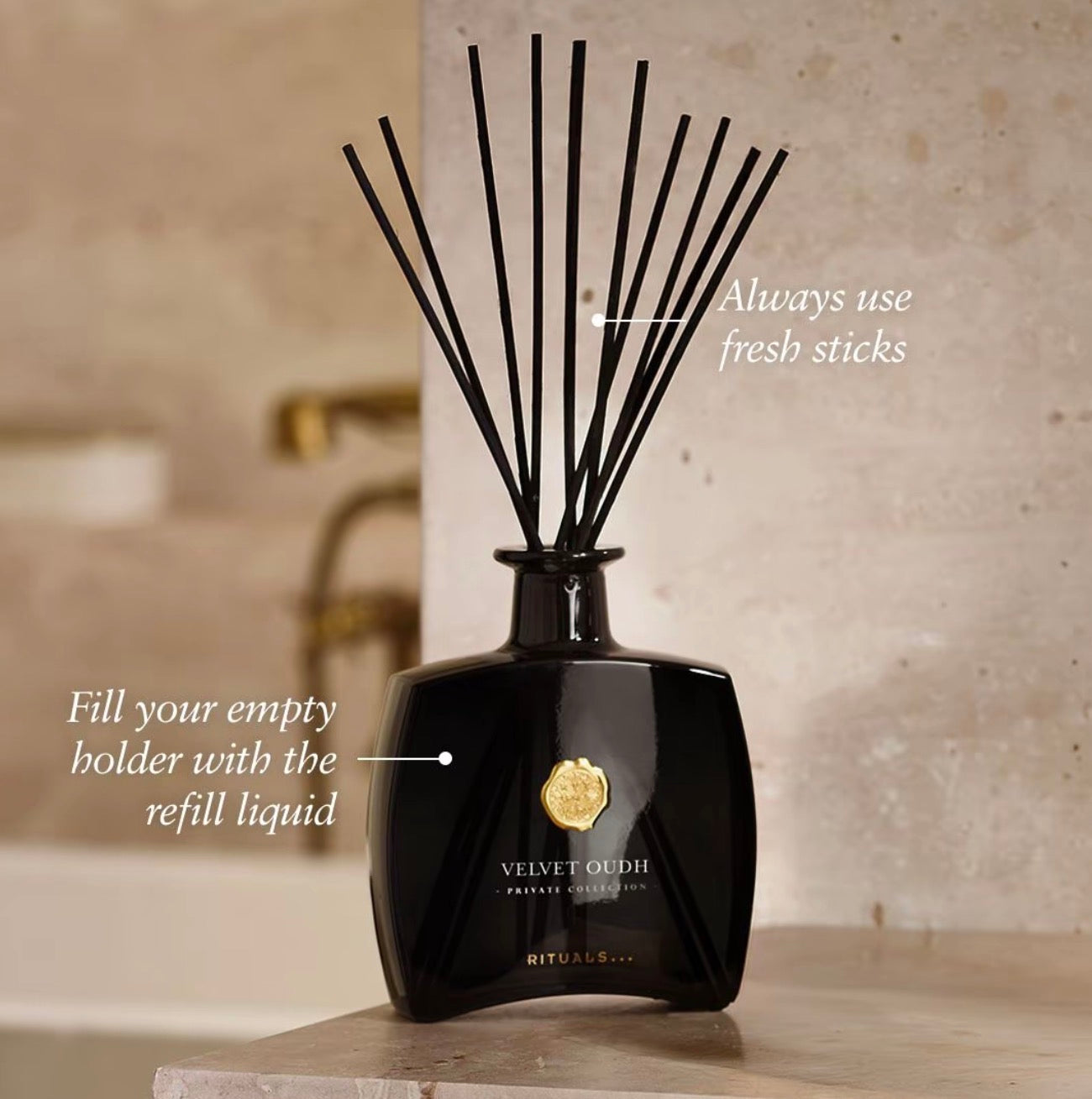 RITUALS Precious Amber Fragrance Sticks 450ml Private Collection