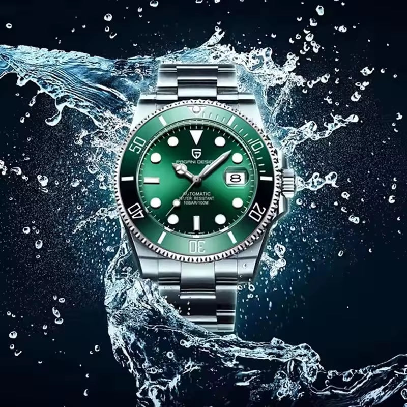 New Mechanical Men Watches Luxury Sapphire Automatic Watch Stainless Steel Business Men Waterproof Clock