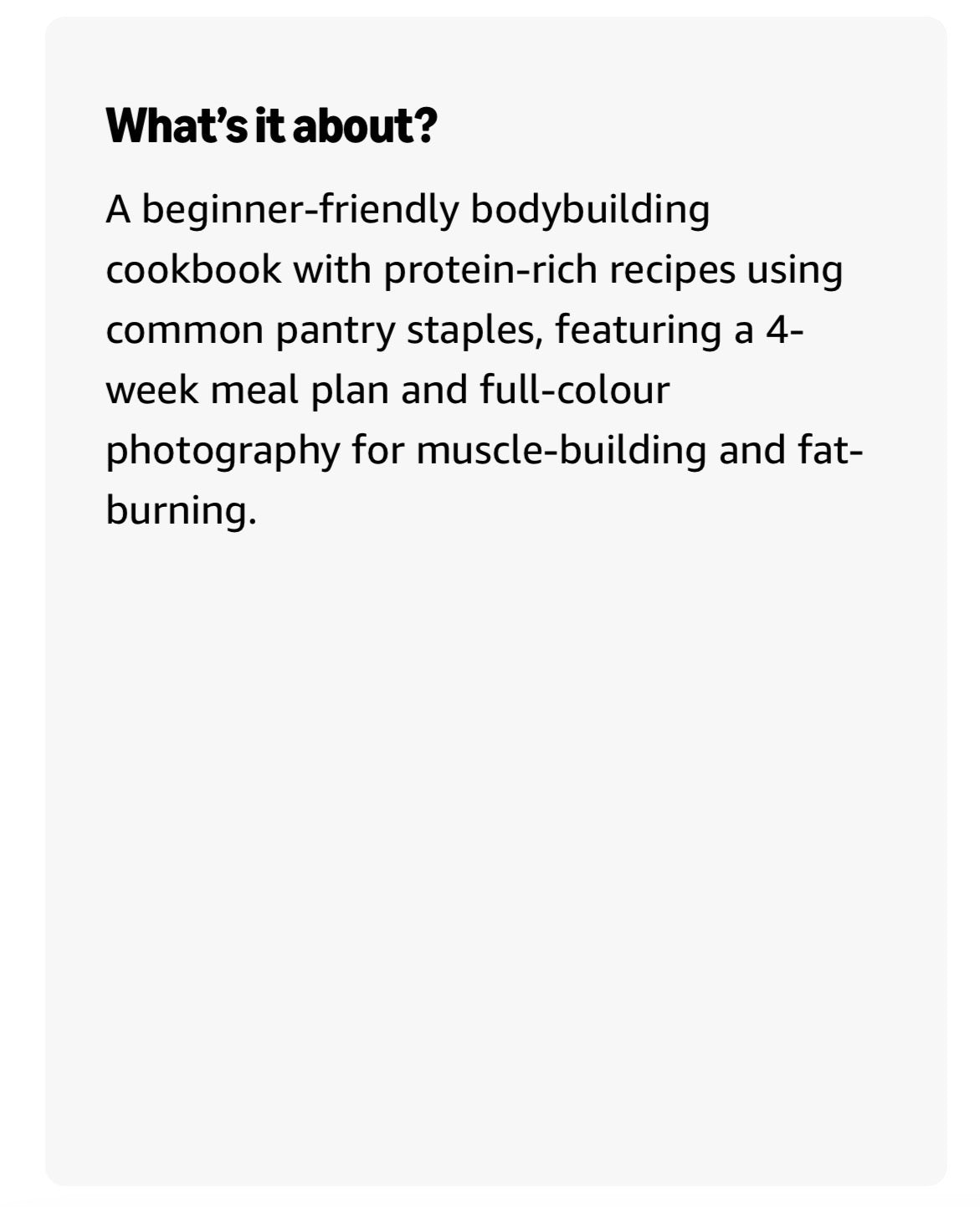 Super Easy Bodybuilding Cookbook for Beginners Kelly R Bonilla