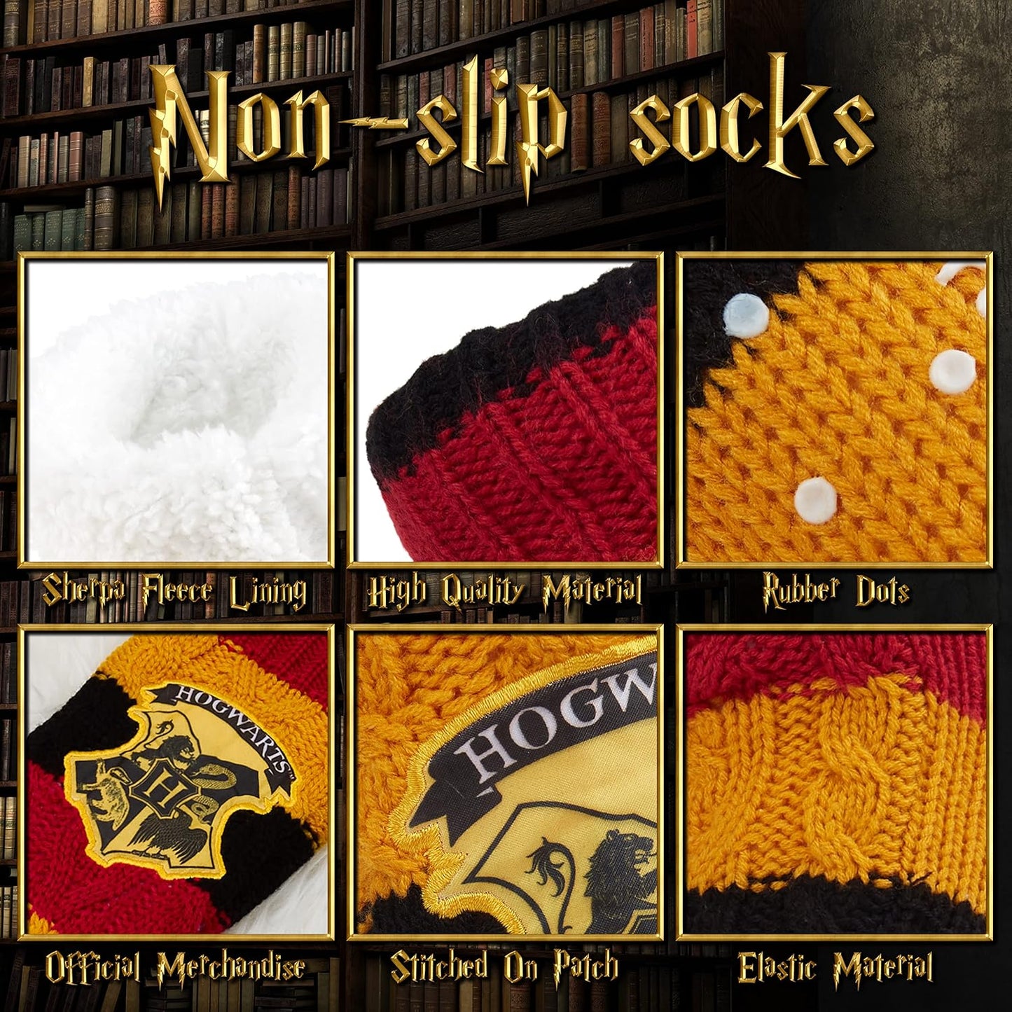 Slipper Socks for Women Teenagers, Cosy Warm Fleece Lined Bed Socks Non Slip - Gifts for Her