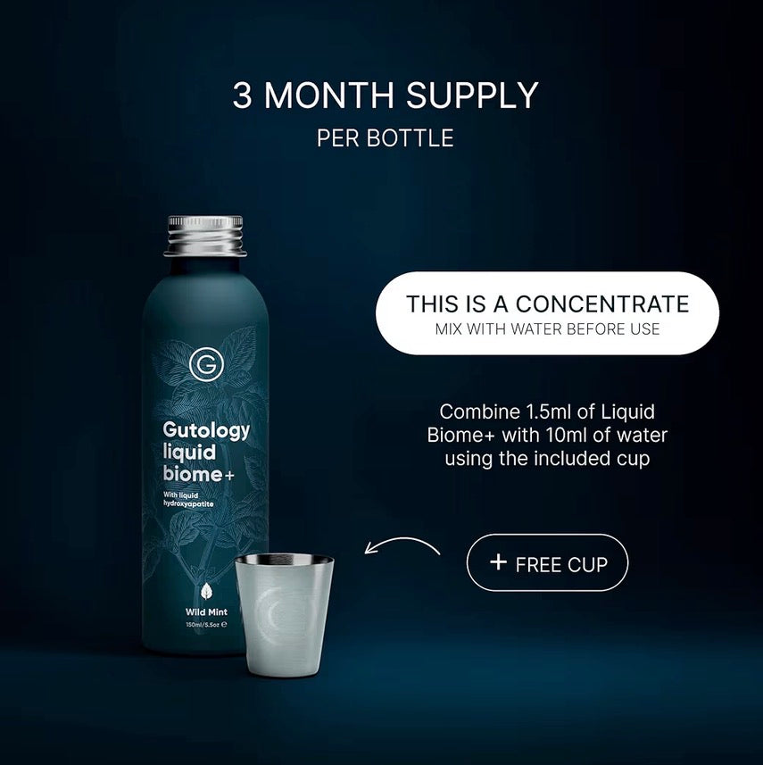 Gutology Hydroxyapatite Mouthwash Alcohol & Fluoride Free 3 Month Supply
