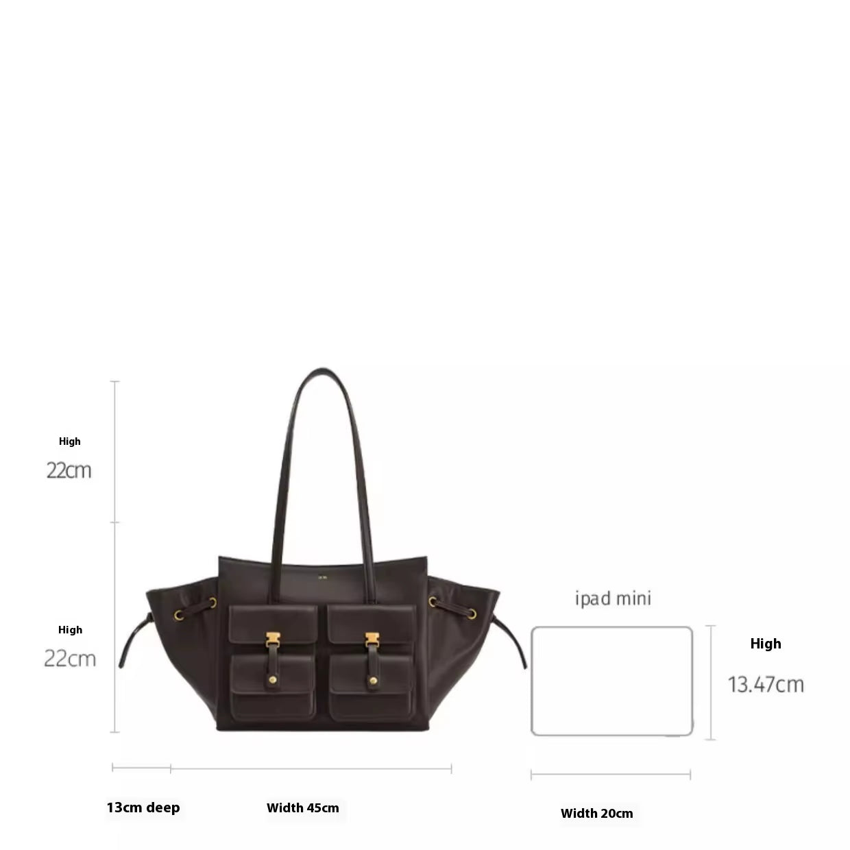 Vegan Leather Motorcycle Style Tote Bag Women'S Large Capacity Crossbody Purse for Commuters Underarm Shoulder Handbag