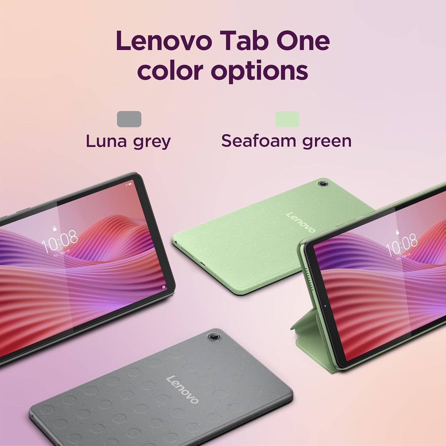 Tab One Android Tablet | 8.7 Inch HD Display | Mediatek Helio G85 | 4GB RAM | 64GB | Wi-Fi 5 | Clear Case