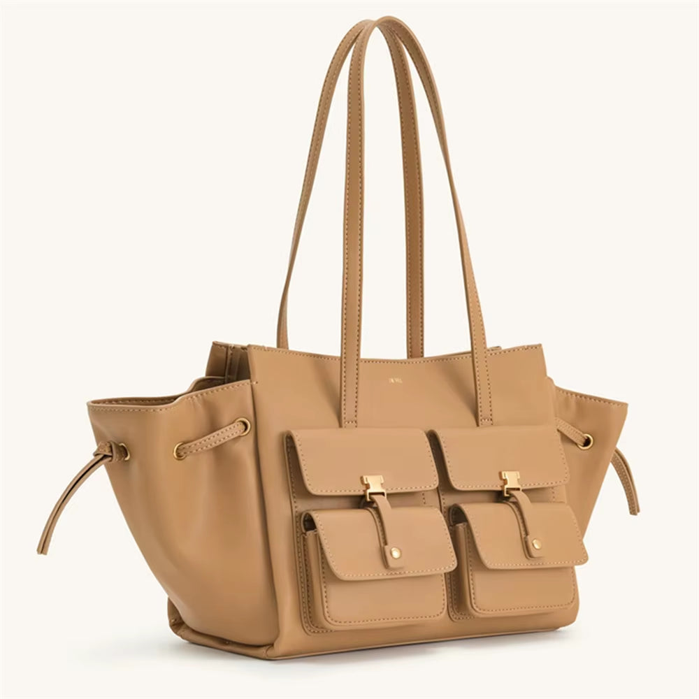Vegan Leather Motorcycle Style Tote Bag Women'S Large Capacity Crossbody Purse for Commuters Underarm Shoulder Handbag
