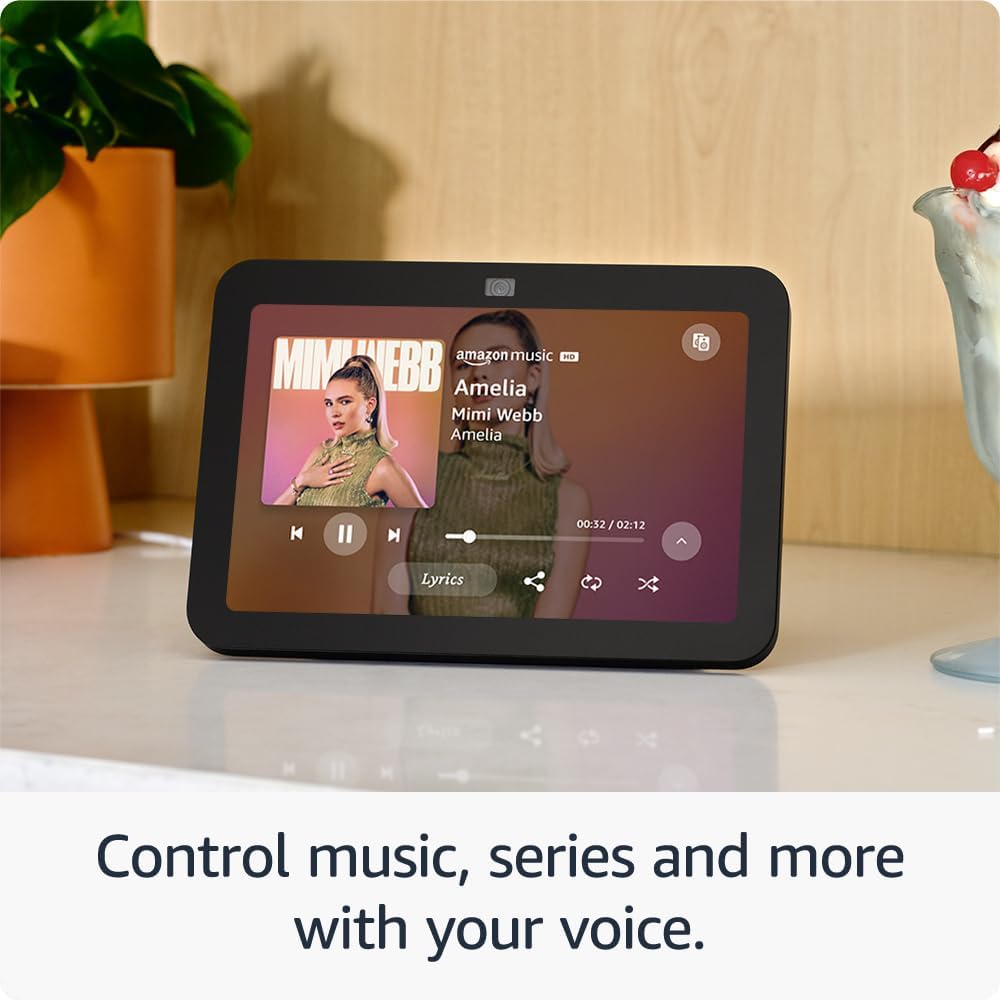 Echo Show 8 (3Rd Generation, 2023 Release) | HD Smart Touchscreen with Spatial Audio, Smart Home Hub and Alexa | Glacier White