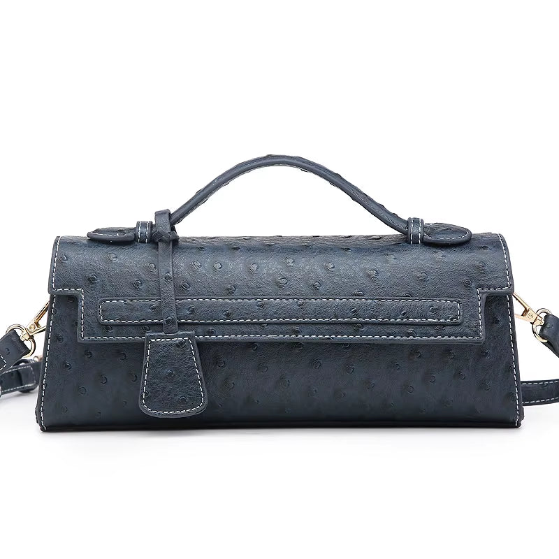 Hot Brand Design Ostrich/Snake Print Women Bag Handbag Ladies Handbags Fashion Luxury Brands Women'S Long Handbags Shoulder Bags
