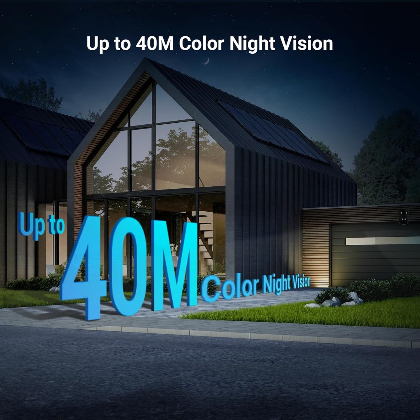 Dual Lens 6K (3K+3K) Wired Security Camera Outdoor Wifi, 360° Pan Tilt, Supports 512GB, Auto-Track, Patrol Mode, Human/Vehicle Detection, Color Night Vision, Wi-Fi CCTV, Alexa/Google (H9C)