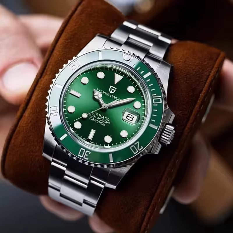New Mechanical Men Watches Luxury Sapphire Automatic Watch Stainless Steel Business Men Waterproof Clock