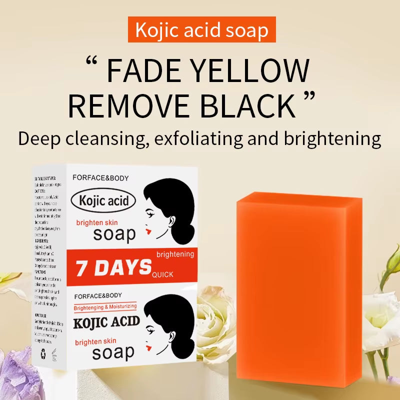 Kojie San Skin and Body Soap – Original Kojic Acid, Bar with Coconut & Tea Tree Oil – 100G X 5 Bars
