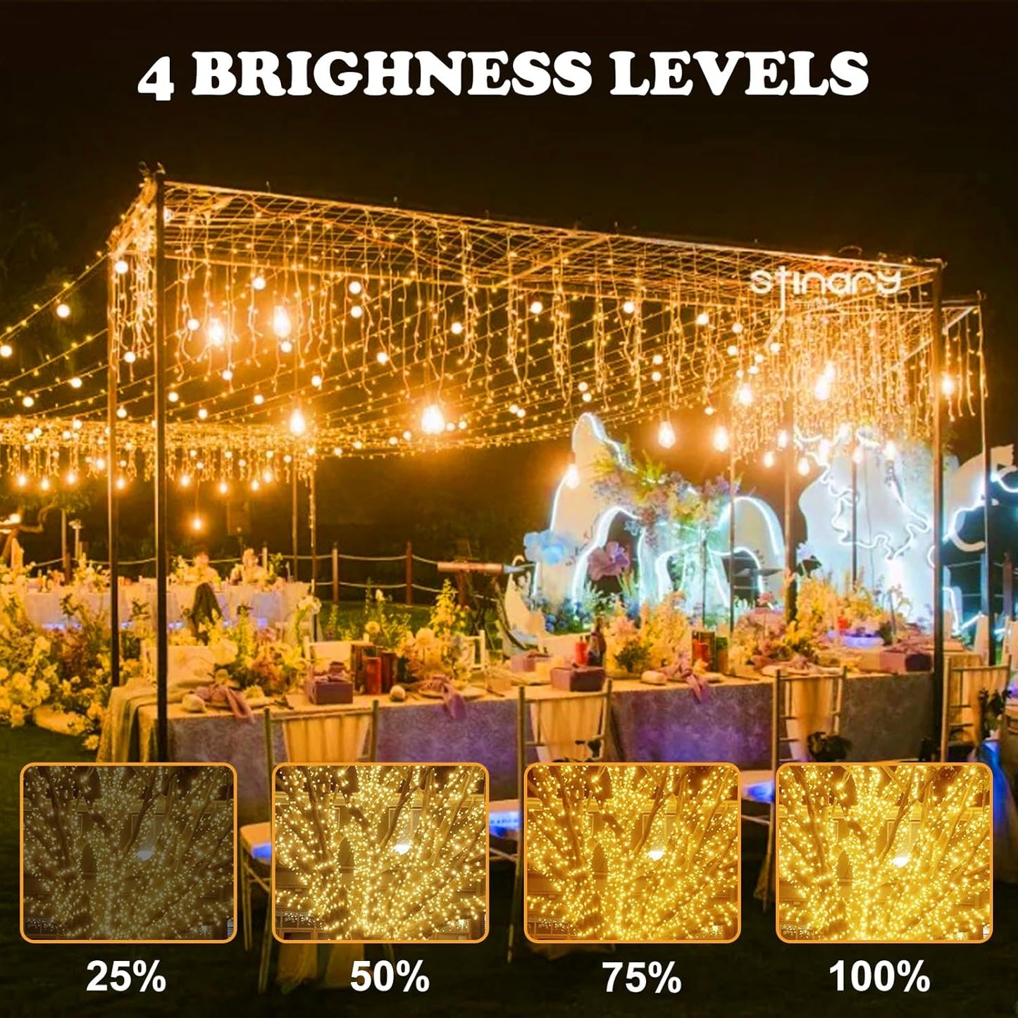 Fairy Lights Plug In,20M 200 LED Outdoor Fairy Light Mains Powered, Waterproof Warm White String Light with Remote/8 Modes/Timer, Christmas Lights for outside Indoor Garden Bedroom Decorations