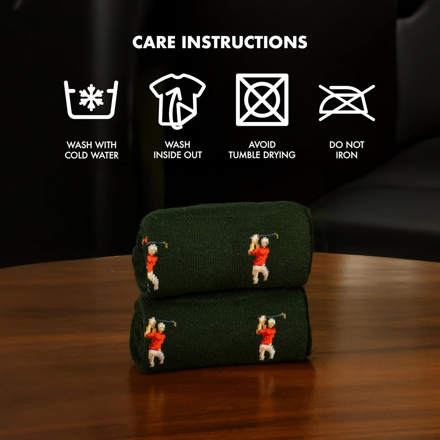 - Golf Socks on the Rocks - Socks, Whiskey Glass & Golf Ball Ice Stone Set - Golf Gift Set for Men - Size 8-13