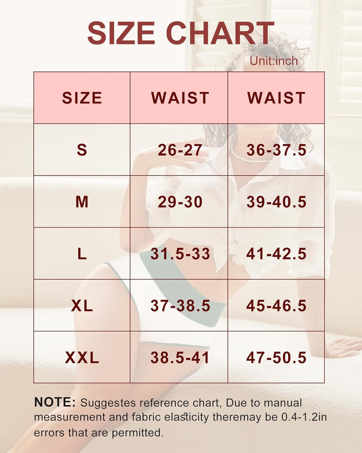 Underwear Women Cotton High Waisted Knickers Briefs Ladies Slips Hipster Soft Breathable Comfortable Panties Underpants Multipack 5 Pack(S-Xxl)