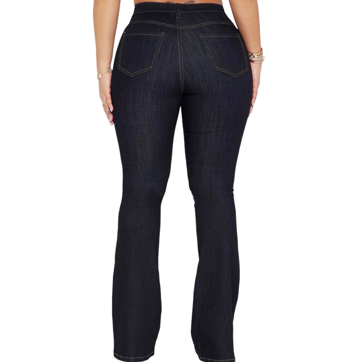 Milana Sculpting Stretch Flare Jeans Dark Wash