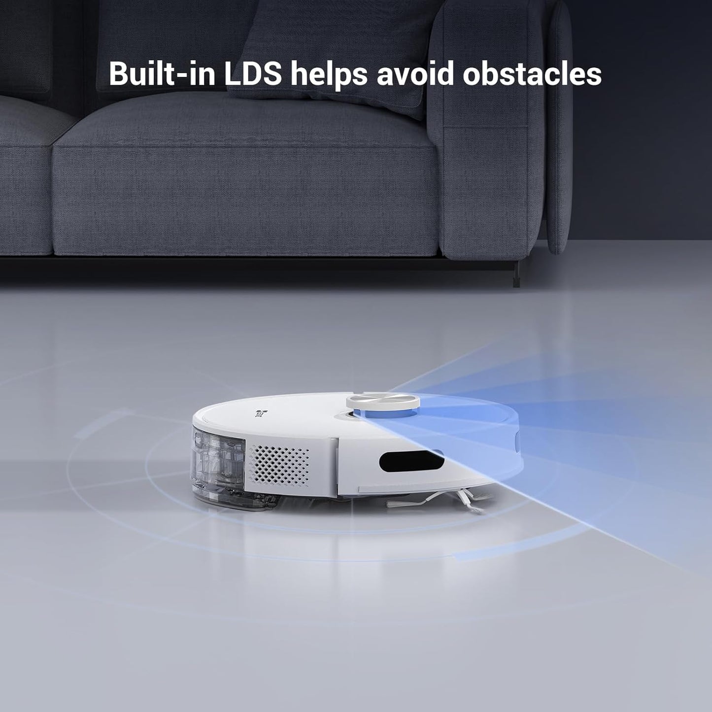 RE5 plus Robot Hoover Mop, 4L Self Emptying Station, 4000 Pa, Carpet Detection, Lidar Obstacle Avoidance, Self-Charging, Clean 300㎡, Wifi APP Control, Pet-Friendly, Robot Vacuum, Voice Assistant