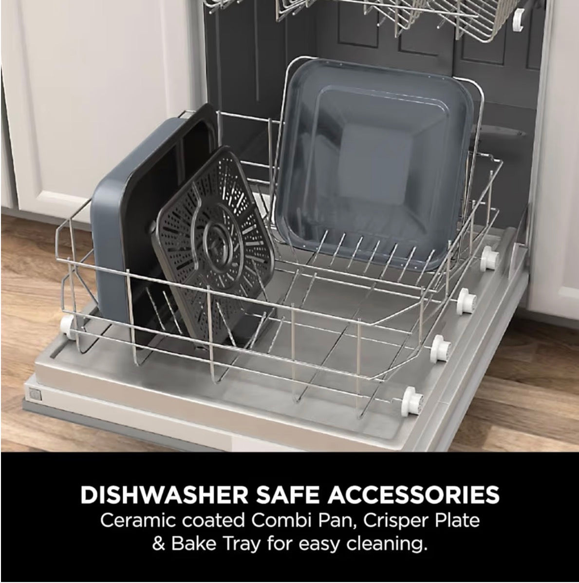 Combi 12-In-1 Multi-Cooker, Oven & Air Fryer, 12 Cooking Functions, Make 15 Minute* Family-Size Meals, Includes Bake Tray, Pan, & Recipe Guide, Grey, SFP700UK