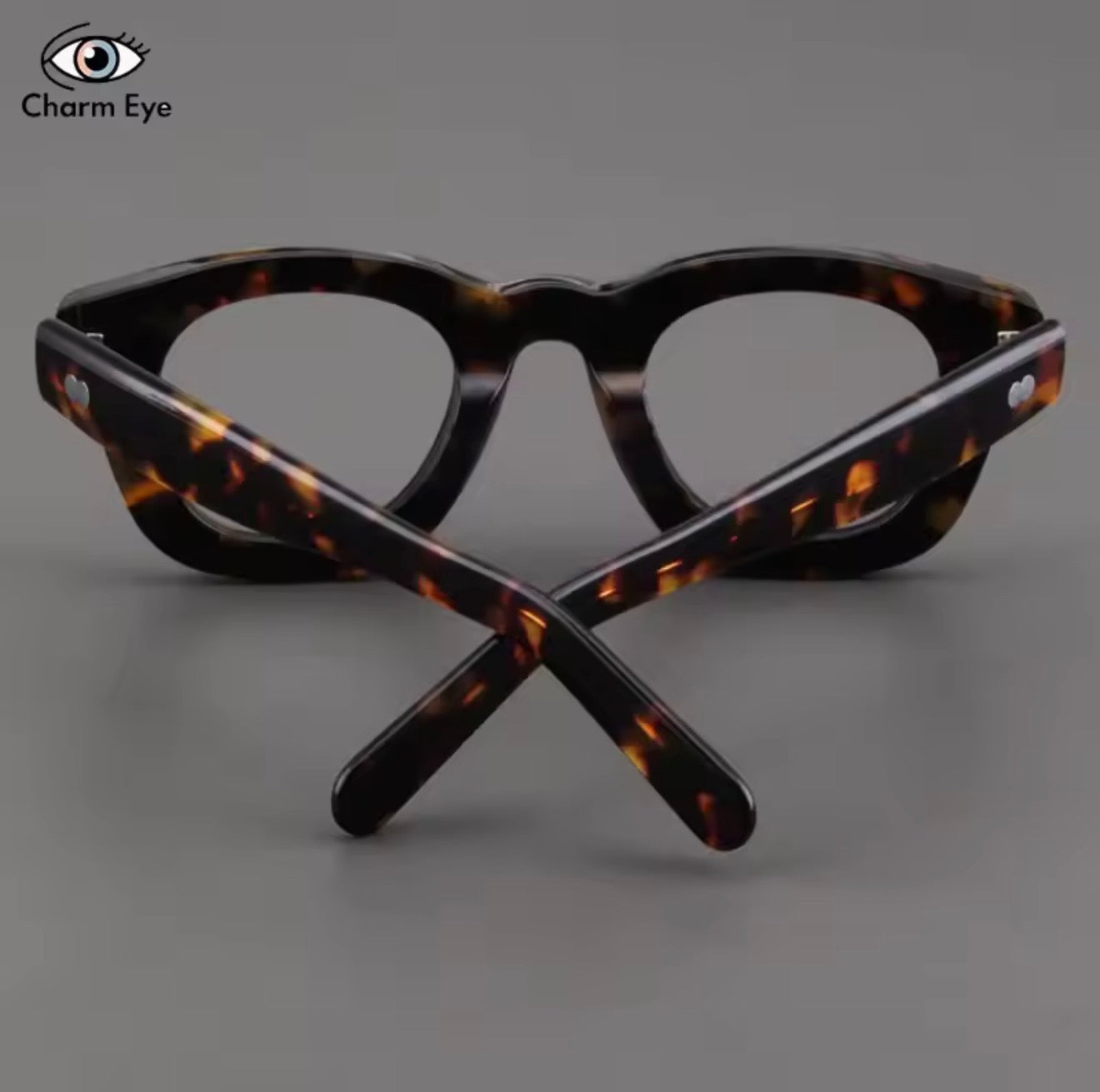 High Quality Tortoiseshell Eyeglass Frame Men Thick Acetate Square Retro Handmade Optical Prescription Glasses for Women Myopia