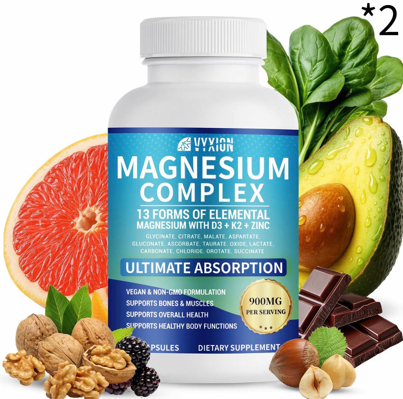 VYXION Magnesium Complex 900mg 90 Capsules