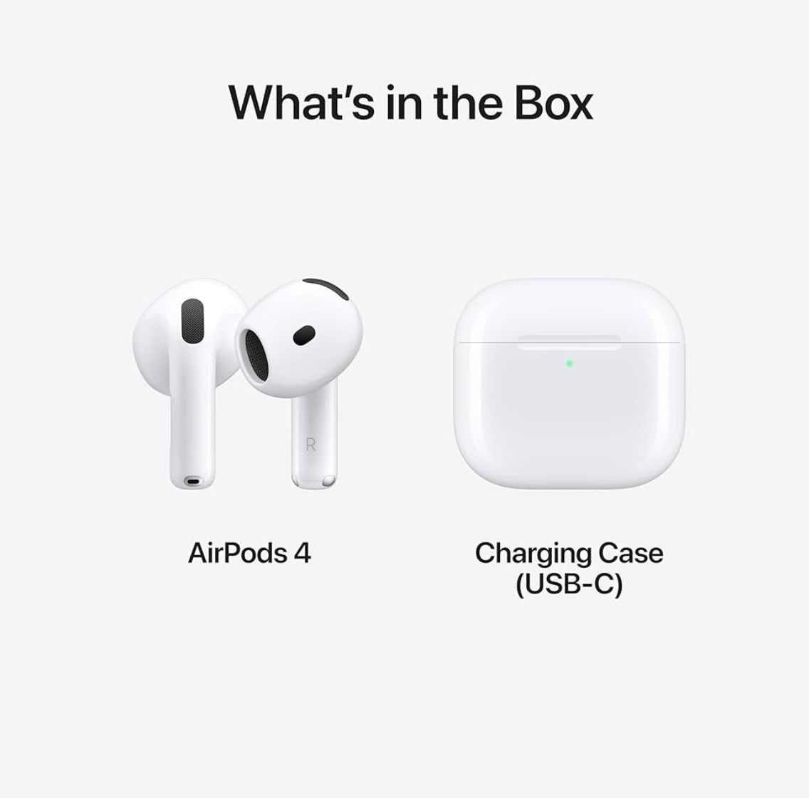Apple AirPods 4 Wireless Earbuds H2 Chip Spatial Audio USB-C