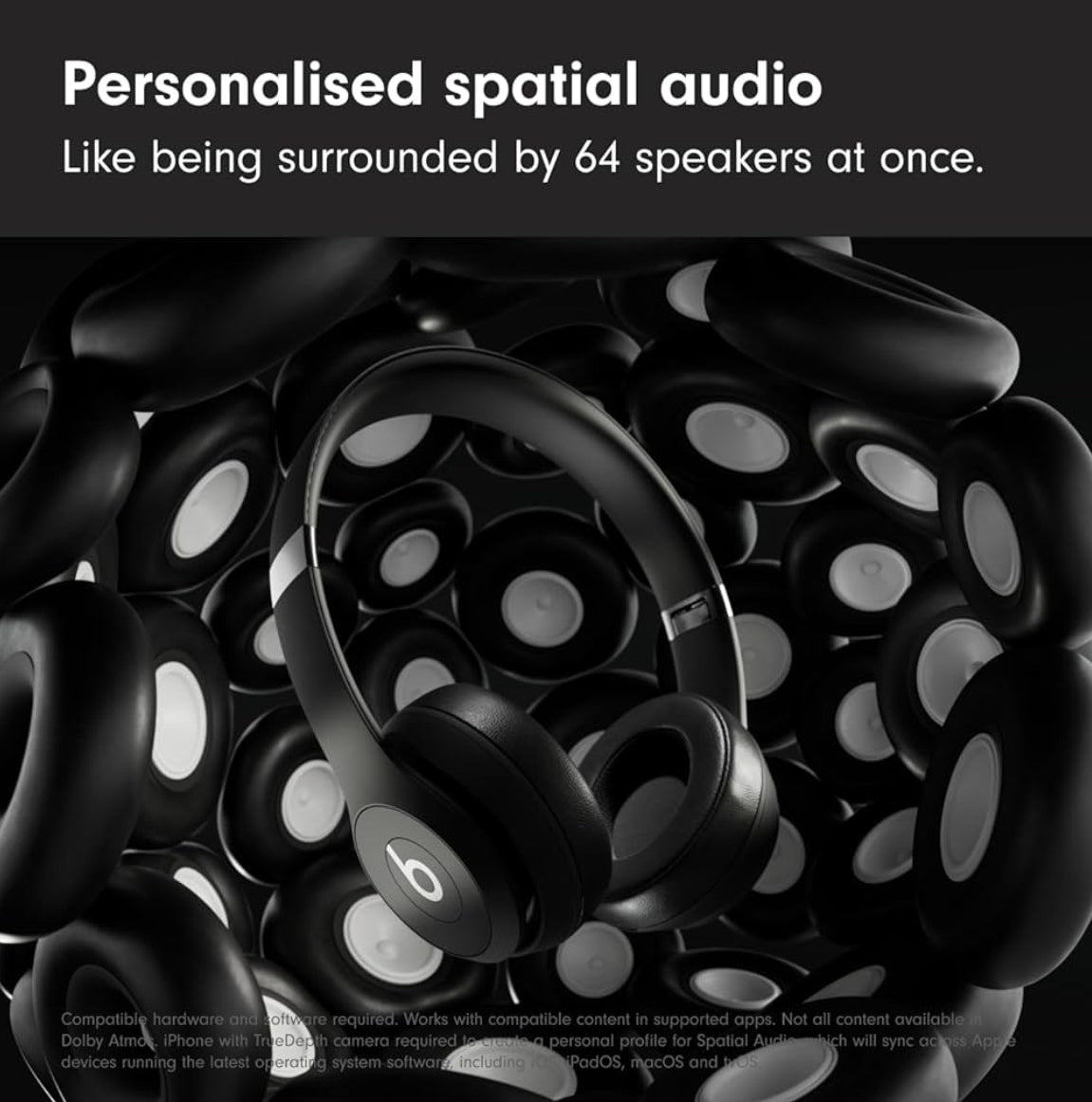Beats Solo 4 – Wireless Bluetooth On-Ear Headphones, Apple & Android Compatible, Up to 50 hours of Battery Life