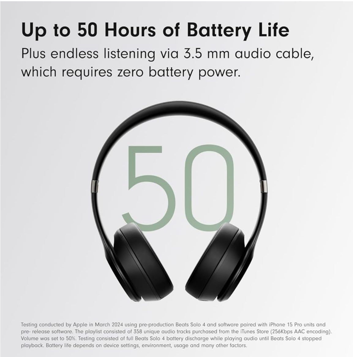 Beats Solo 4 – Wireless Bluetooth On-Ear Headphones, Apple & Android Compatible, Up to 50 hours of Battery Life
