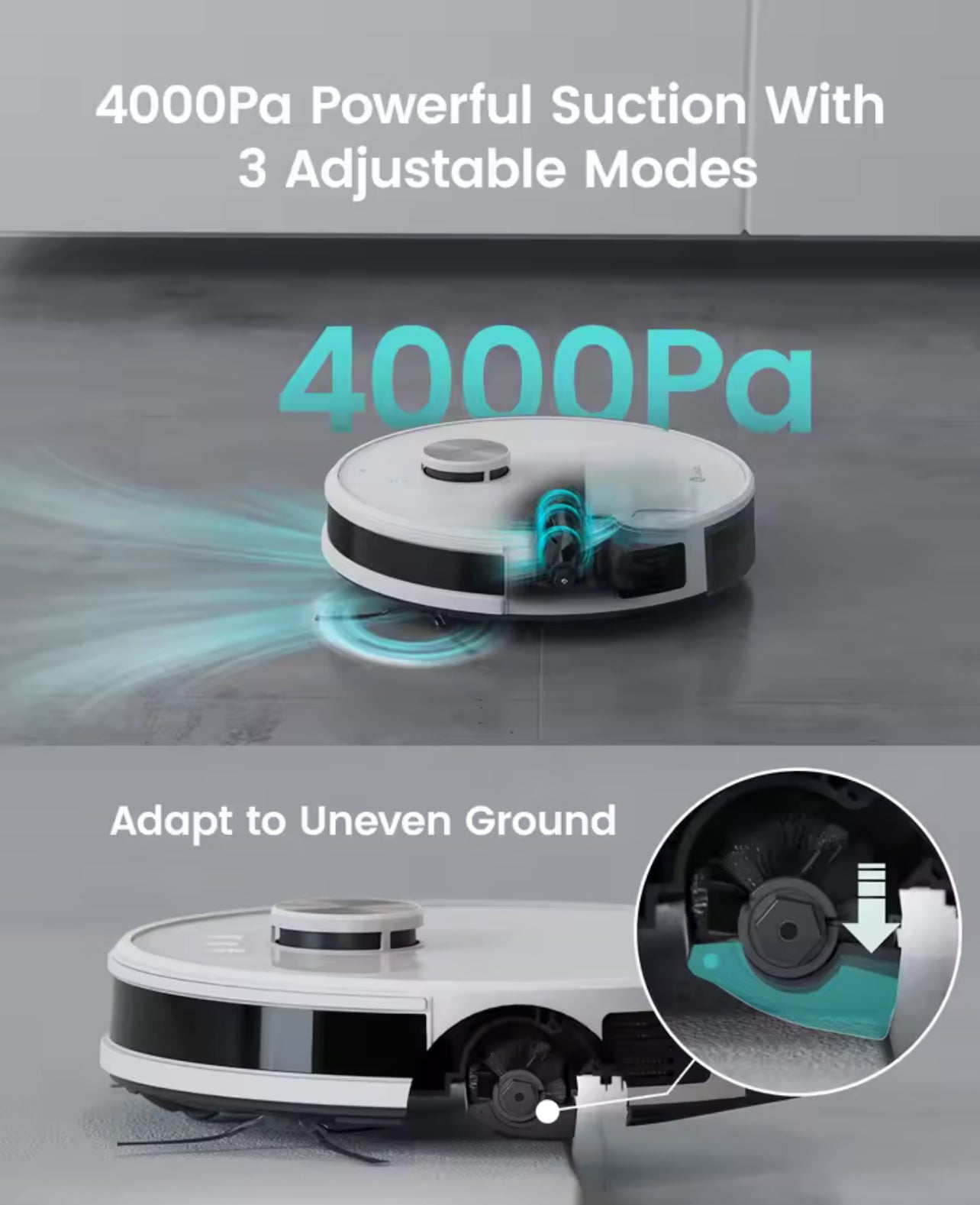Lefant M1 LDS Robot Vacuum Cleaner – Multi-Plane Mapping, 4000Pa Suction, App & Alexa Control, Ideal for Pet Hair