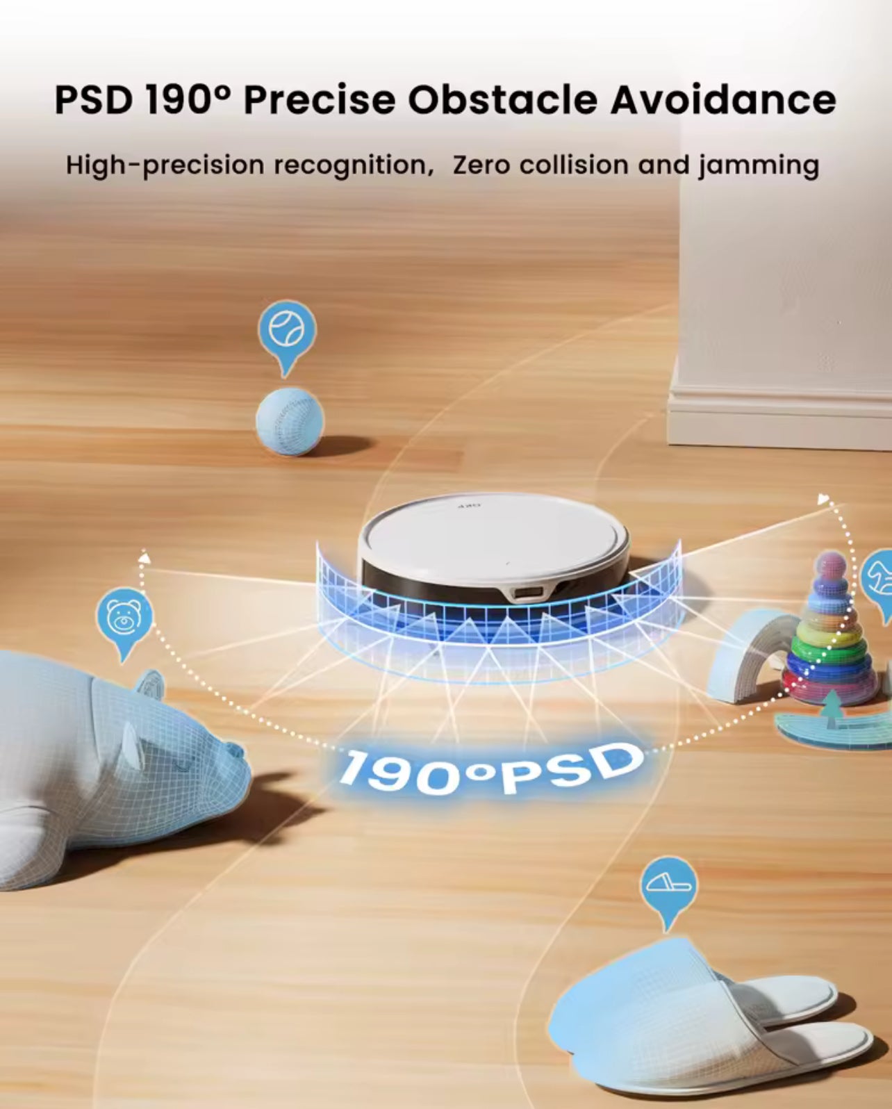 OKP K5 Ultra Robot Vacuum Cleaner – 5500Pa Suction, ToF Laser Mapping, 190° Obstacle Avoidance, 200-Min Runtime, App Control