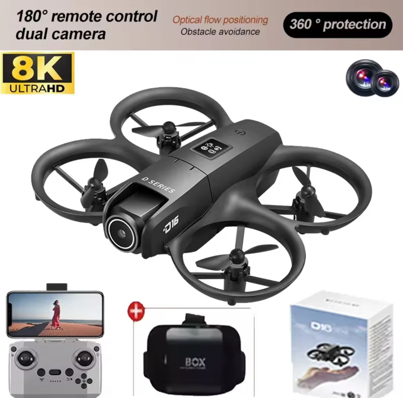 GT3 HD Dual-Camera Toy Drone – Professional 5G WiFi FPV Quadcopter with Brushless Motors & Obstacle Avoidance