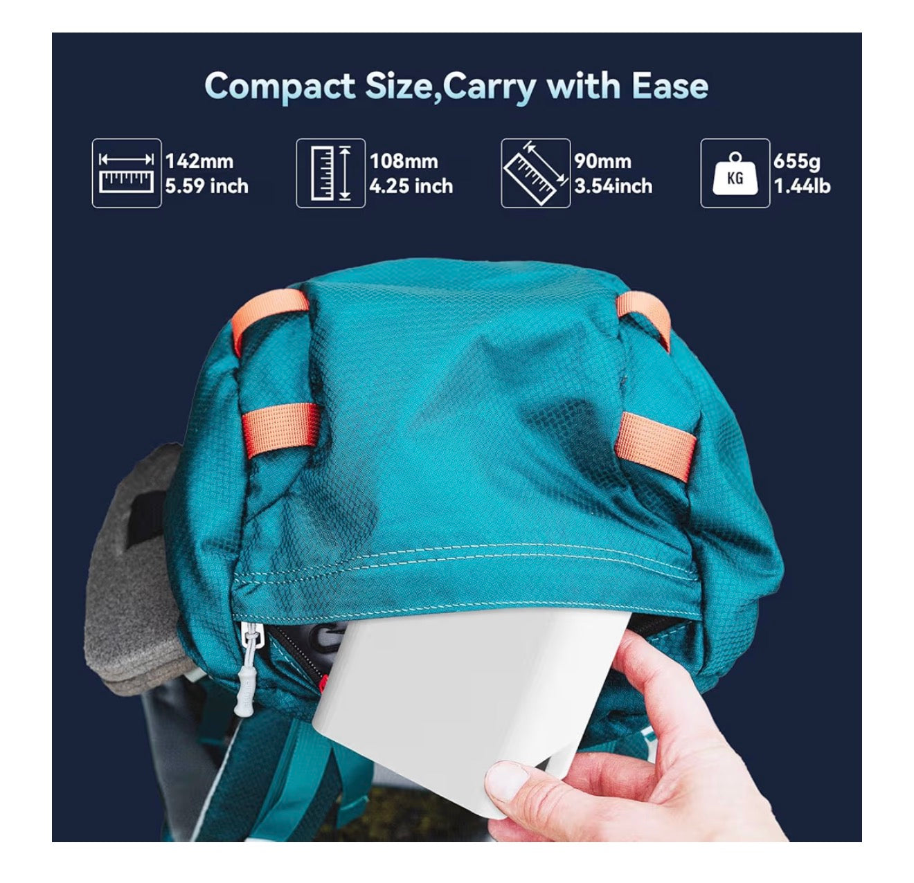 Mini Projector with WIFI 6 and Bluetooth, 4K 1080P Support Portable Projector Movie Auto Keystone for Laptop, PC, Smartphone