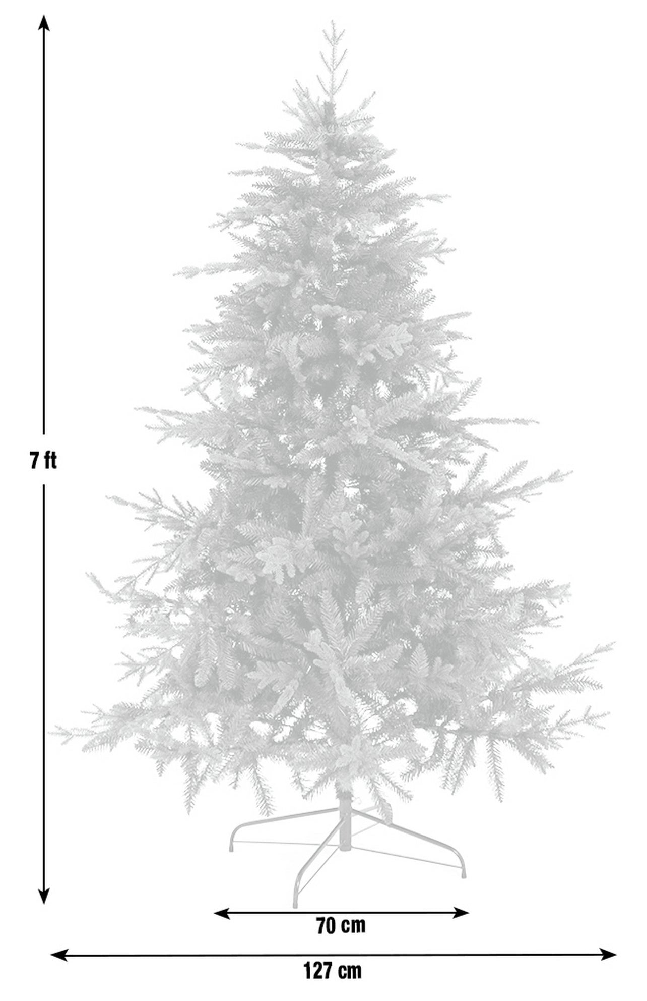 7ft Natural Look Upswept Mixed Tip
Christmas