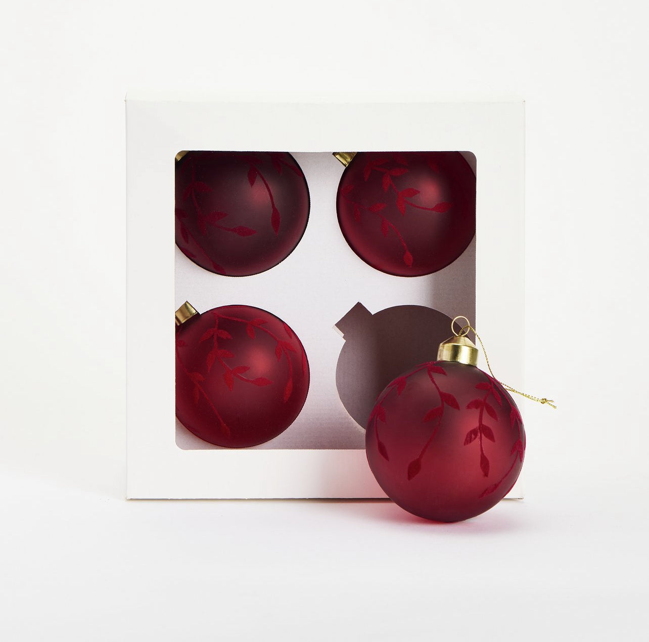 Pack of 4 Christmas Glass Christmas
Baubles