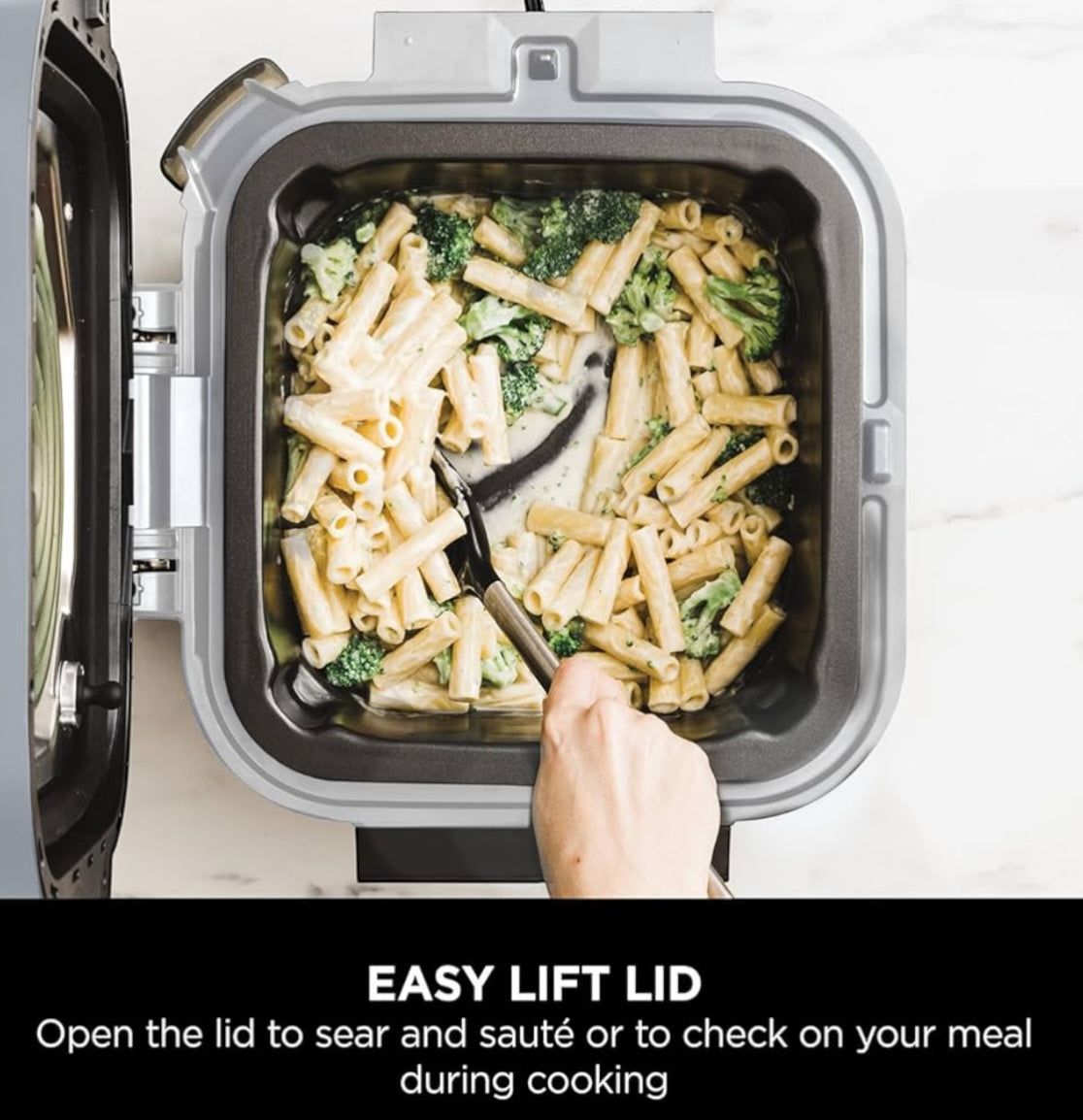 Ninja Speedi 10-in-1 Rapid Cooker, Air Fryer and Multi Cooker, 5.7L, Meals for 4 in 15 Minutes, Air Fry, Steam, Grill, Bake, Roast, Sear, Slow Cook & More, Cooks 4 Portions, Sea Salt Grey, ON400UK