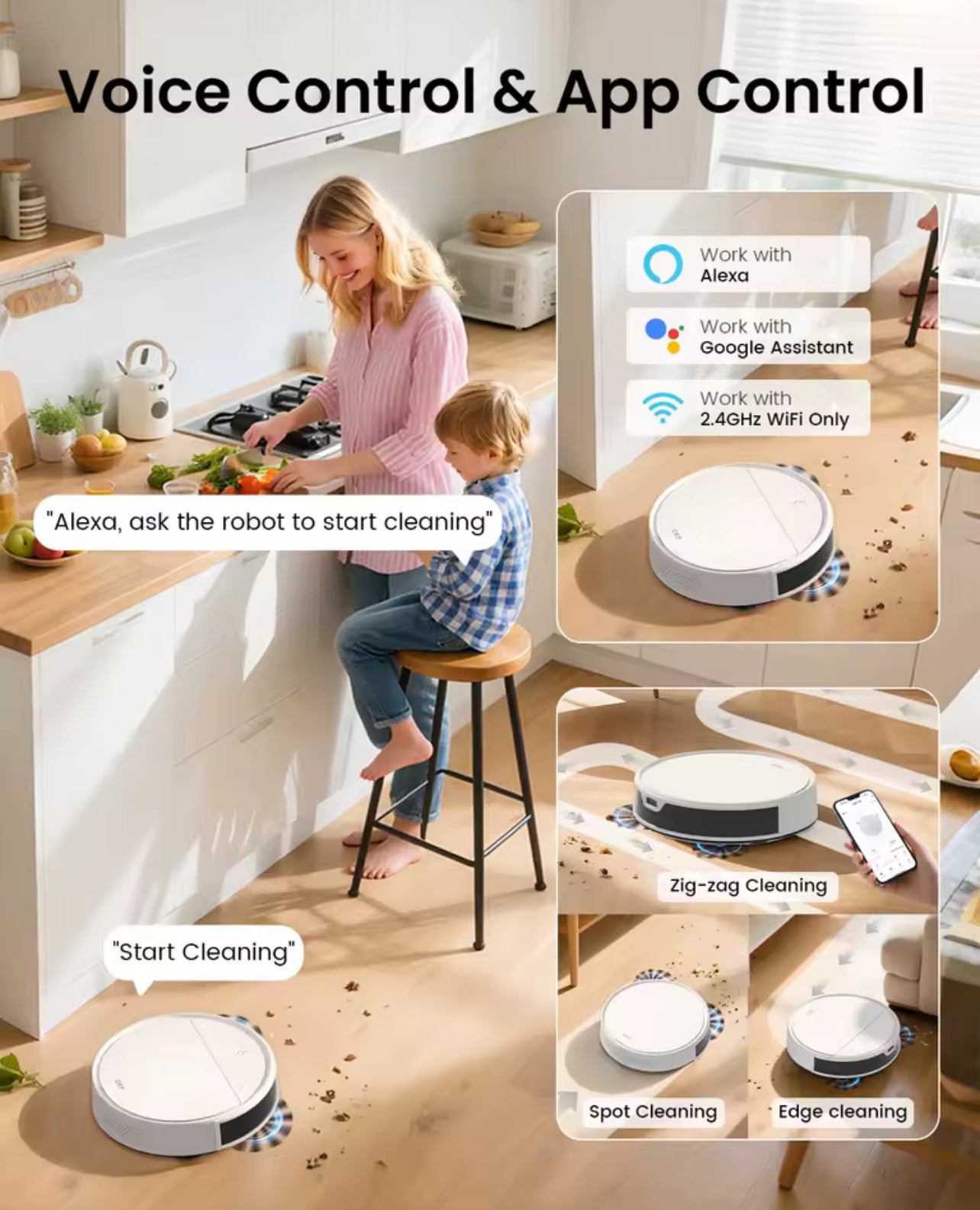 OKP K5 Ultra Robot Vacuum Cleaner – 5500Pa Suction, ToF Laser Mapping, 190° Obstacle Avoidance, 200-Min Runtime, App Control