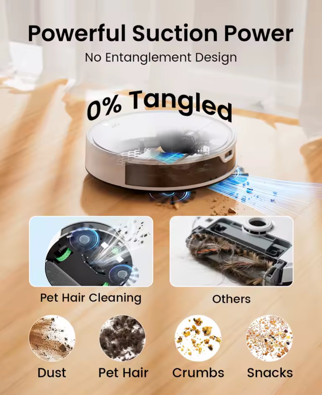 OKP K5 Ultra Robot Vacuum Cleaner – 5500Pa Suction, ToF Laser Mapping, 190° Obstacle Avoidance, 200-Min Runtime, App Control