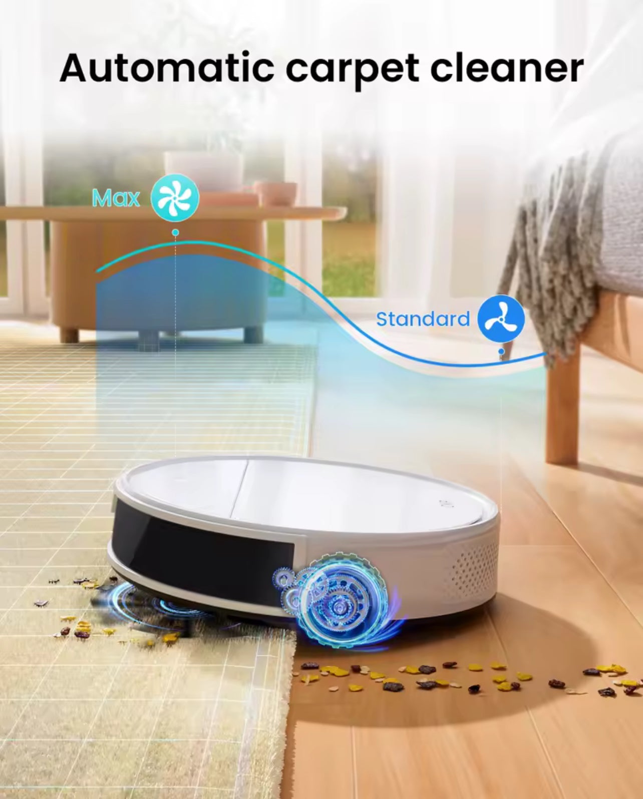 OKP K5 Ultra Robot Vacuum Cleaner – 5500Pa Suction, ToF Laser Mapping, 190° Obstacle Avoidance, 200-Min Runtime, App Control