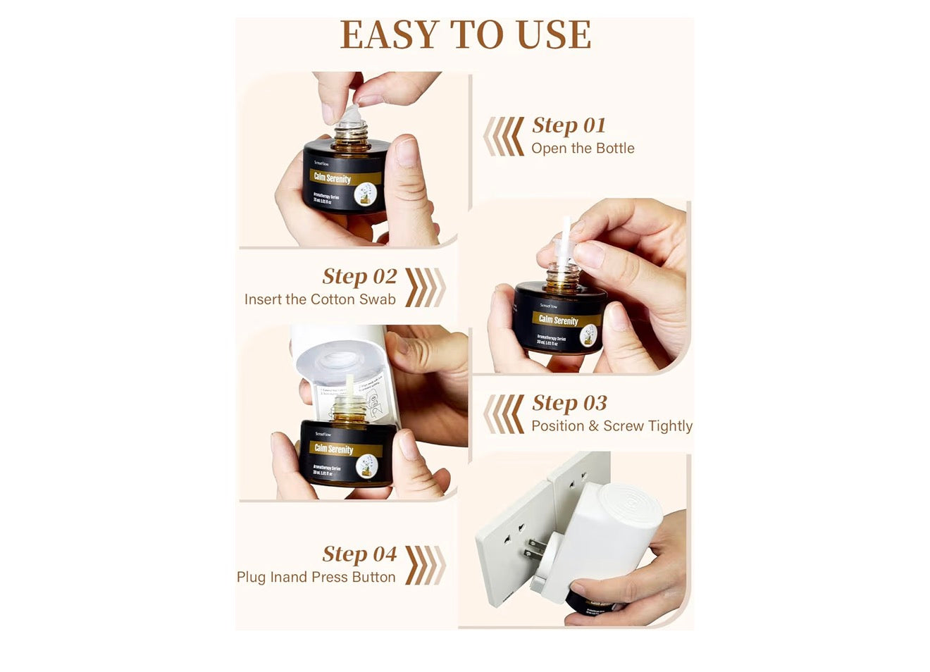 Essential Oil Diffuser Waterless Ultrasonic Smart Wi-Fi SF101S - 100% Plant-Based, LED Light, Adjustable Modes, 100㎡ Covers, 120-Day Scent - Air Freshener & Aromatherapy