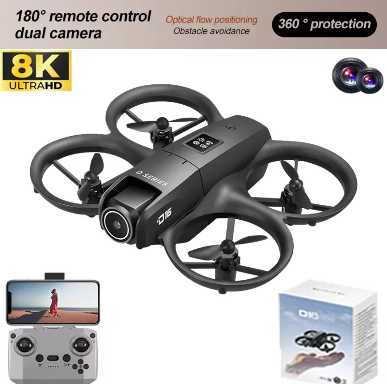 GT3 HD Dual-Camera Toy Drone – Professional 5G WiFi FPV Quadcopter with Brushless Motors & Obstacle Avoidance