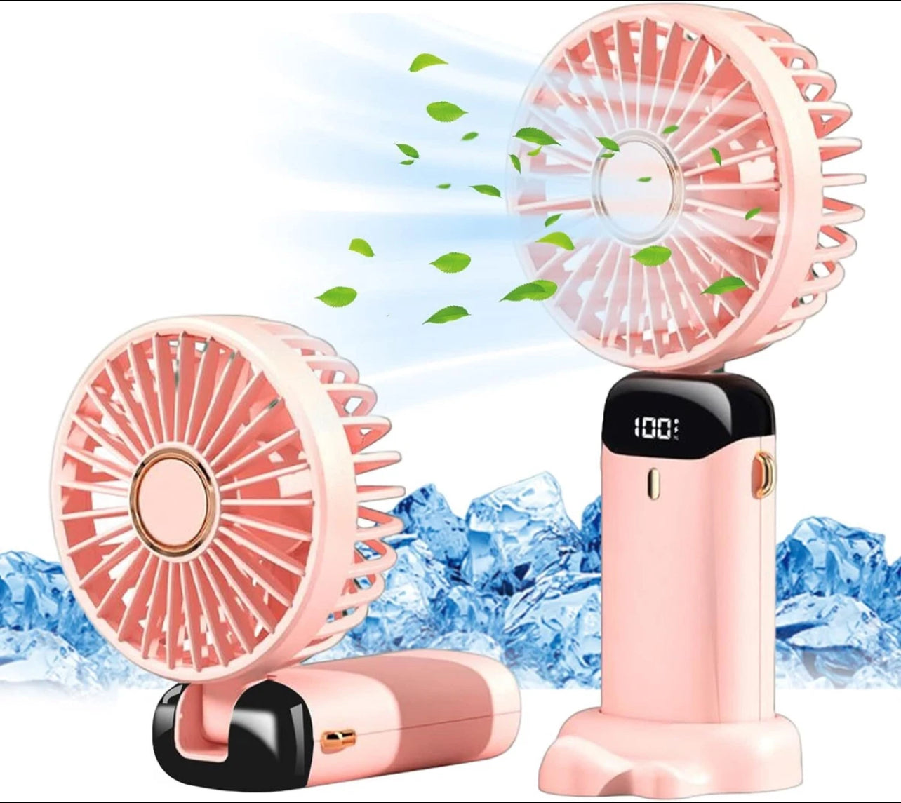 Portable Hand-Held Mini Folding Desk Fan – USB Rechargeable | Compact Cooling for Home, Office & Travel (UK)