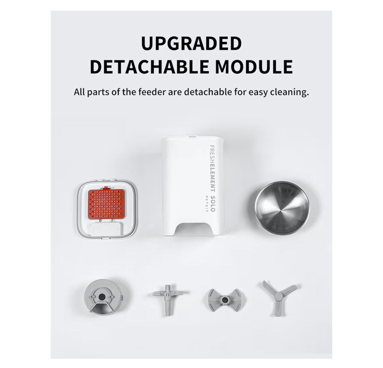 PETKIT Automatic Cat Feeder, 2.4GHz Auto Cat Feeder with App Control 3L, Low Food & Blockage Sensor, 304 Stainless Steel Bowl, Fresh Lock Technology,1-30 Meals/Day Anti-Clog Pet Feeder, White