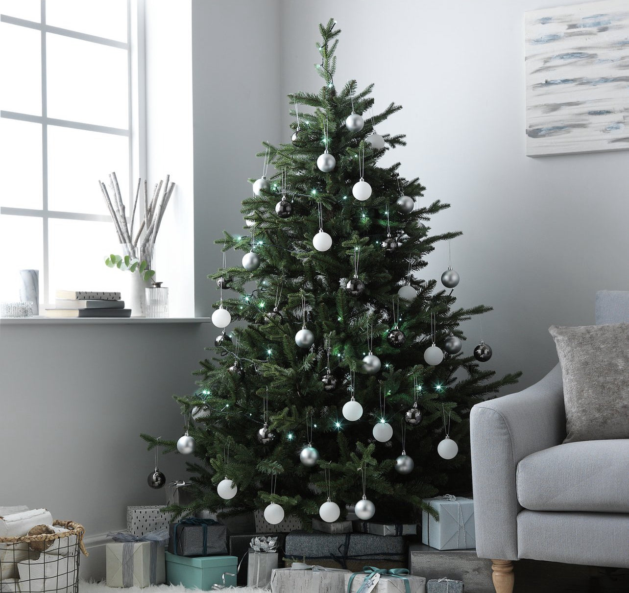 6ft Mixed Tip Upswept Christmas Tree