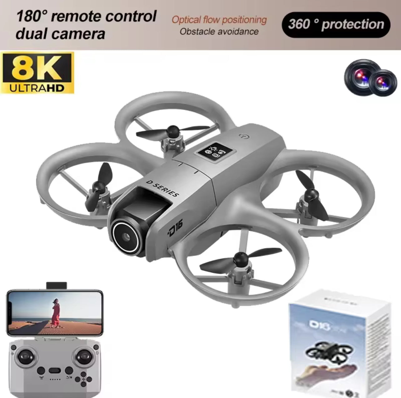 GT3 HD Dual-Camera Toy Drone – Professional 5G WiFi FPV Quadcopter with Brushless Motors & Obstacle Avoidance