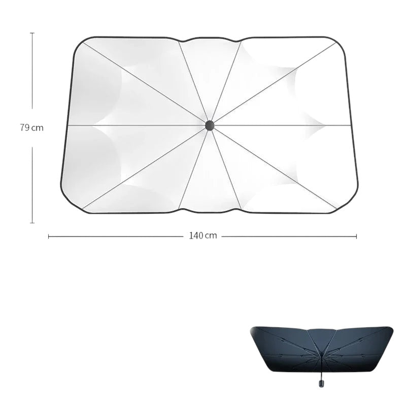 Folding Car Windshield Sunshade Umbrella with UV Protection