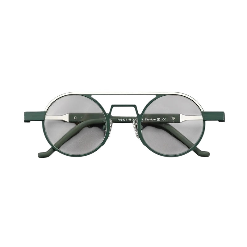 High-Quality Ultra-Light Pure Titanium Round Glasses Frame – Retro Fashion, Travel Leisure, Niche Anti-Blue Optical Glasses.