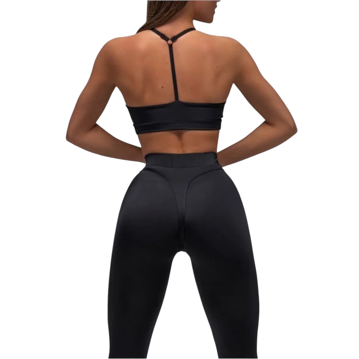 Black High-Waist Scrunch Butt Yoga Leggings | Thick, Butt-Lifting Workout Tights | Plus Size Activewear for Women