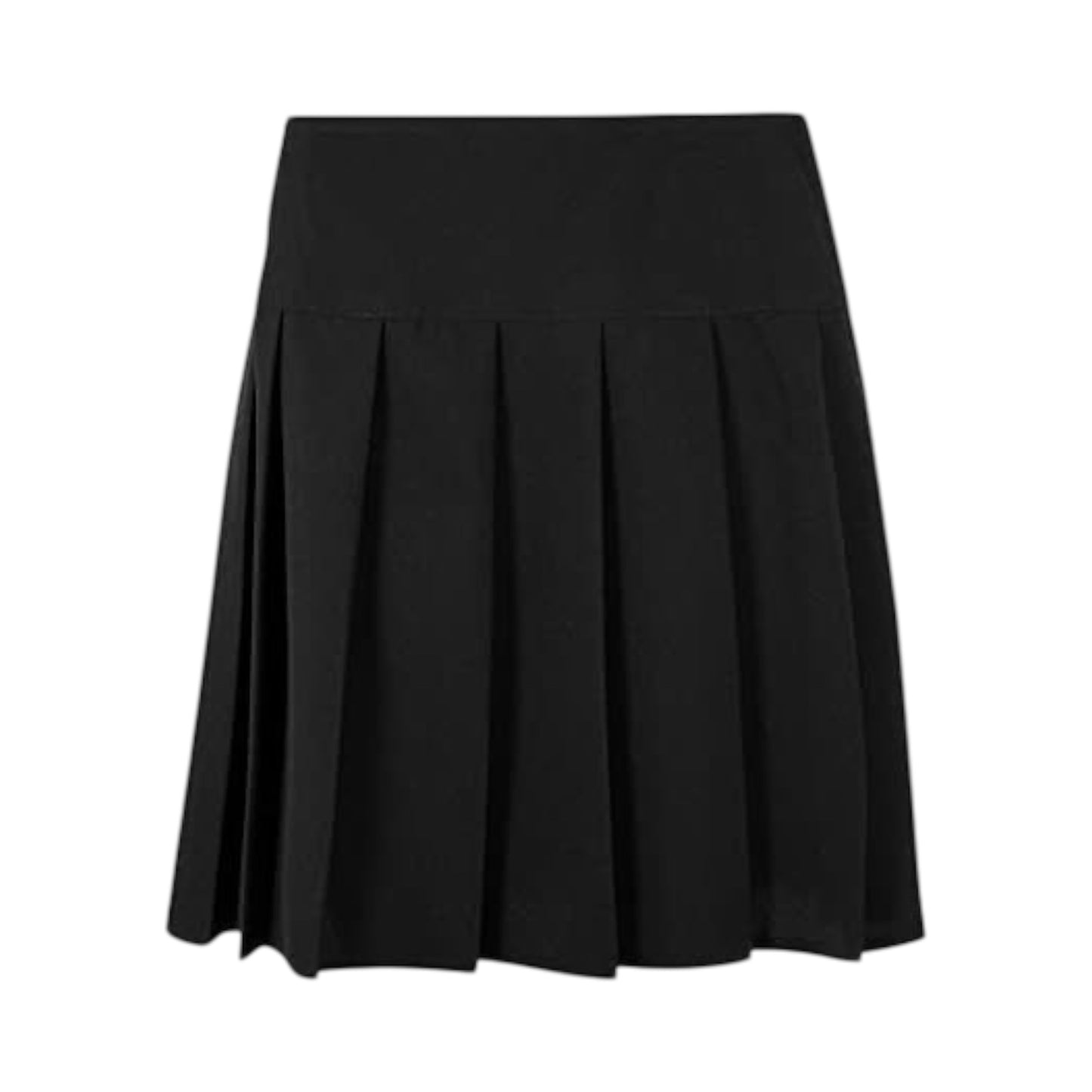 Girls’ & Ladies’ All-Round Pleated School Skirt – Classic Uniform Style with Zip & Drop Waist