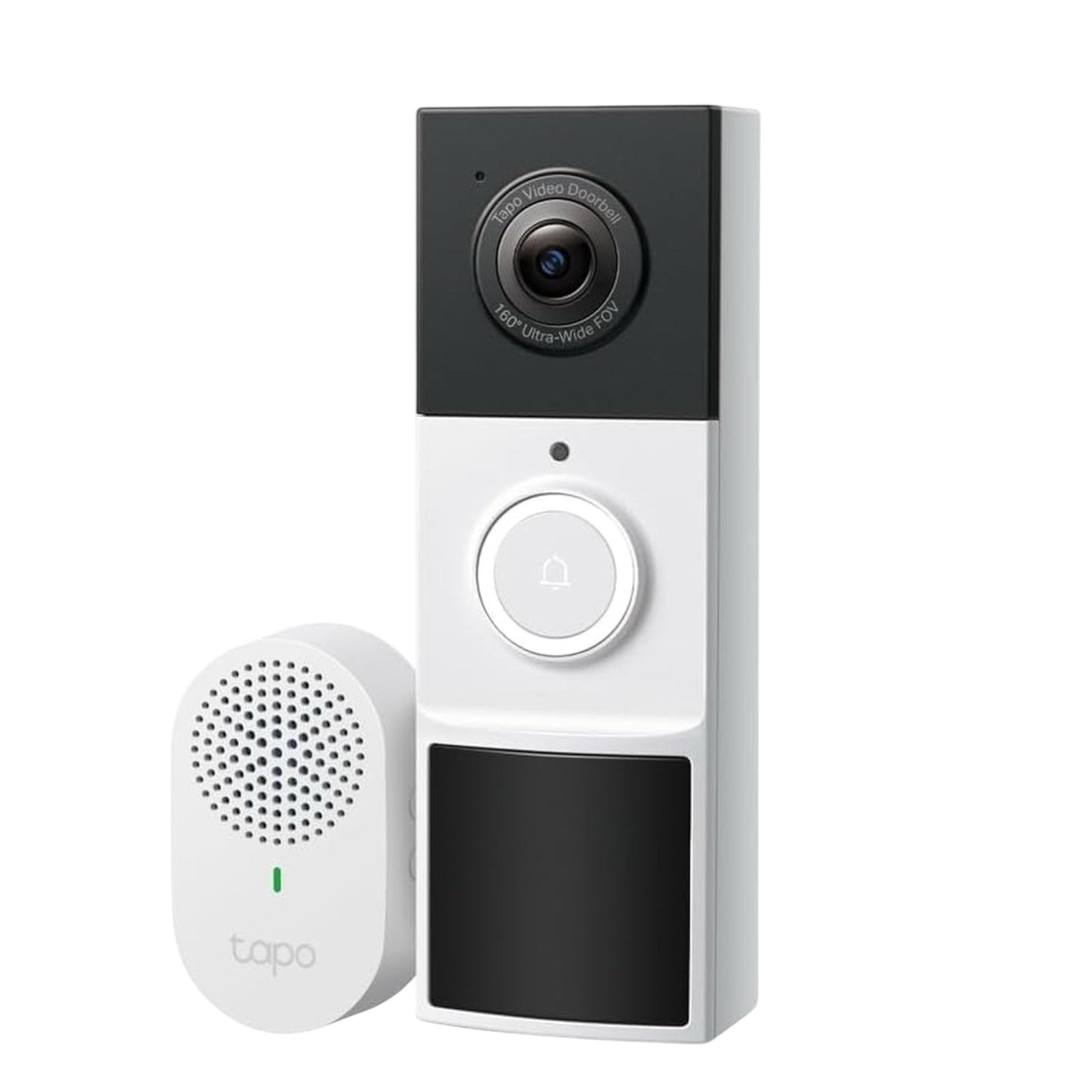 Tapo TD21 Battery Video Doorbell Wireless 2K 3MP Ultra-Clear Doorbell Camera, Ring Chime Included, Color Night, 160ยฐDFOV Ultra-Wide, Tp-Link Free AI Detection,Ip65, 6-Month Battery,No Monthly Fee